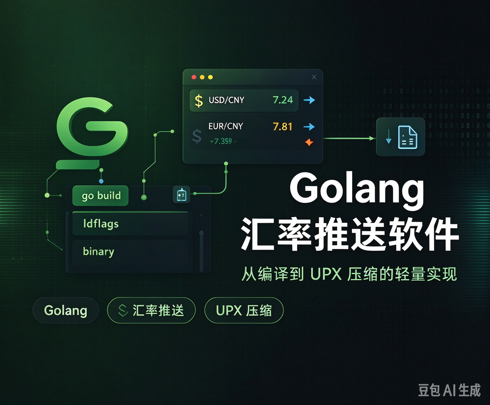 利用Golang及UPX交叉编译推送汇率信息程序